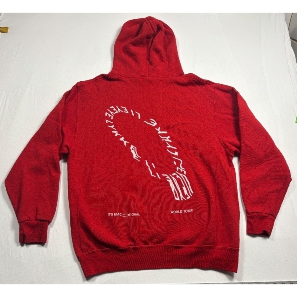 Russell Athletic XL Red Lykke Li EYEYE It's Emotional Tour Hoodie Mens